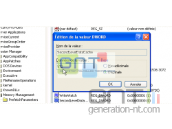 Modification de la valeur DWORD