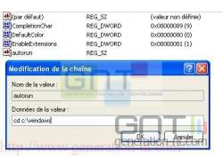 Modification de la valeur chaîne Modification de la valeur chaîne