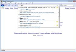 Suggestion barre adresses