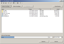 Free Disc Burner screen