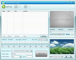 GiliSoft Movie DVD Creator screen