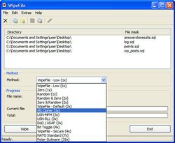 WipeFile screen 2