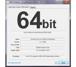 64bit Checker screen
