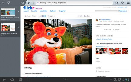 Firefox tablette Android