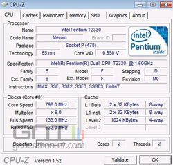 CPU-Z 1.52 CPU