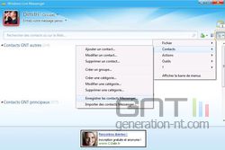 Sauvegarde contacts WLM 1