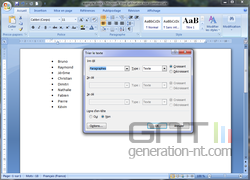 Word tri liste mots 2