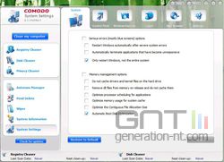Comodo System-Cleaner optimisation