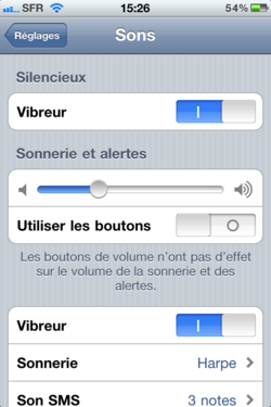 Volume sonore iPhone 003