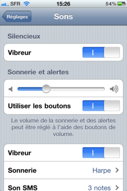Volume sonore iPhone 002
