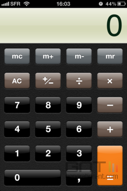 Calculatrice iOS 001