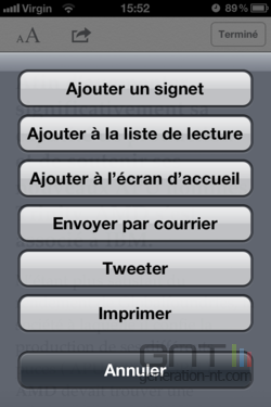 Lecteur Safari 4
