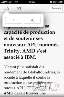 Lecteur Safari 3