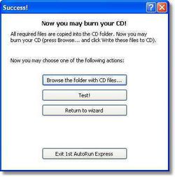 1st AutoRun Express screen 2