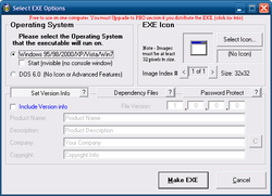Advanced BAT to EXE Converter screen 1