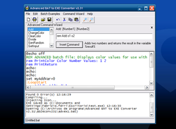 Advanced BAT to EXE Converter screen 2