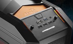 Aerocool XPredator Evil Black connectique