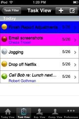 Agendus Task View iPhone