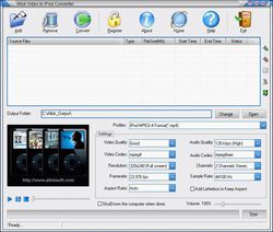 Allok Video to iPod Converter screen