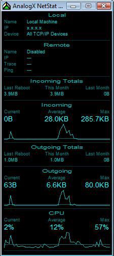 AnalogX NetStat Live screen 2