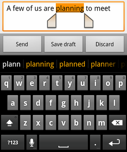 Android Gingerbread copy paste