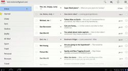 Android Honeycomb email