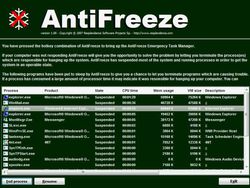 AntiFreeze screen 1