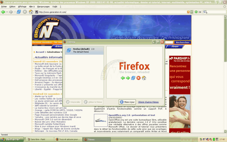 Article n° 100 - Firefox : découverte d'un projet opensource - 2_ScreenGetThemes