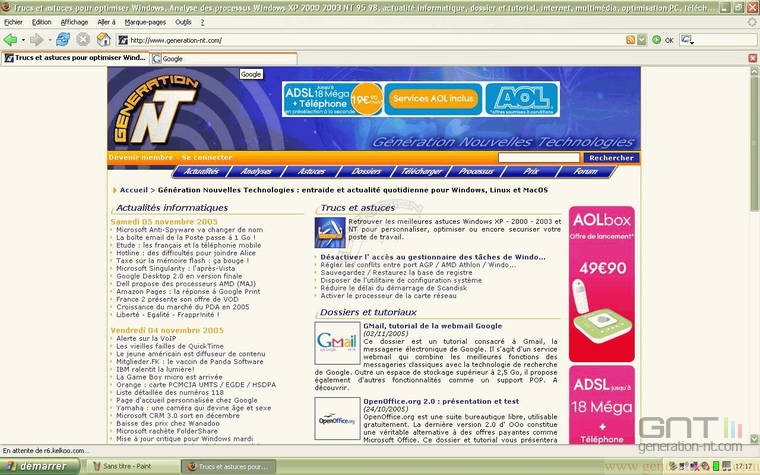 Article n° 100 - Firefox : découverte d'un projet opensource - 4_ScreenOnglet1