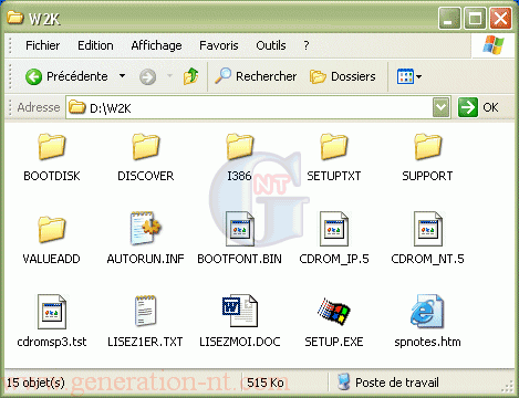 Article n° 11 - Création d'un CD bootable de Windows 2000 + SP4 - 17d_dir2k-02