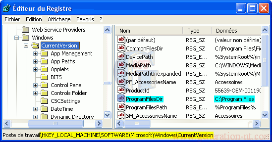 Article n° 129 - Modifier le chemin d'installation par d&eacute;faut des programmes - 1