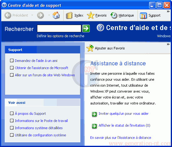 Article n° 17 - Assistance à distance avec Windows XP. - 1
