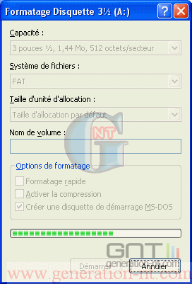 Article n° 23 - Cr&eacute;er une disquette de d&eacute;marrage pour aller sous DOS avec Windows XP - 1