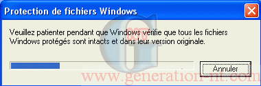 Article n° 30 - V&eacute;rifiez que tous les fichiers syst&egrave;mes prot&eacute;g&eacute;s par Windows sont intacts (Win 2000 / XP) - 1