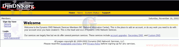 Article n° 35 - Transformer IP dynamique en IP - 1 dyndns