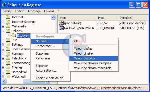 Article n° 51 - D&eacute;sactiver le bouton Arr&ecirc;ter du menu D&eacute;marrer (Win 2000 / XP) - 3