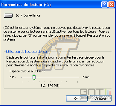 Article n° 65 - Guide d'optimisation de Windows XP - restauration