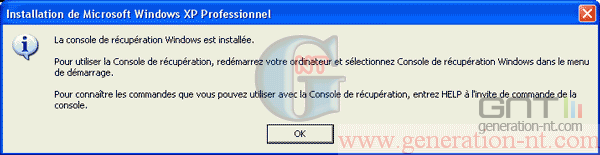 Article n° 70 - Installez la console de r&eacute;cup&eacute;ration (2000/XP) - 3