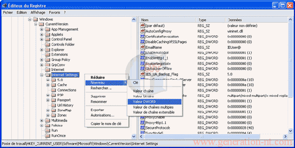 Article n° 73 - Augmentez le nombre de connexions possibles avec Internet Explorer 6 (NT/2000/XP) - 1