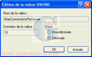 Article n° 73 - Augmentez le nombre de connexions possibles avec Internet Explorer 6 (NT/2000/XP) - 3
