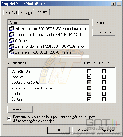 Article n° 77 - Exécuter un programme avec droits administrateur - secu_ntfs2