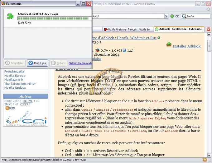 Article n° 88 - FireFox & ses extensions - installation_ext_3_3