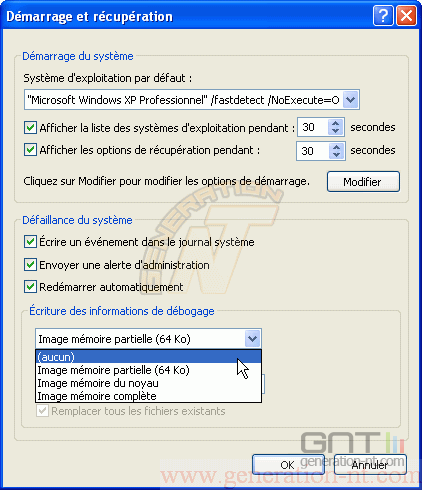 Article n° 89 - Optimiser le démarrage de Windows XP - Débogage Windows XP