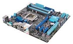 Asus P7P55 dessus