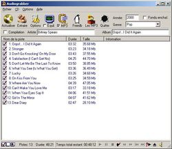 Audiograbber screen 2