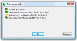 Birthday Reminder
