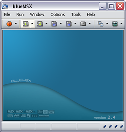 BlueMsx screen 1