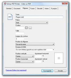 Bullzip PDF Printer screen 2
