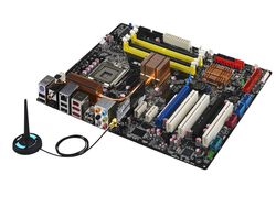 carte mère Asus P5K Deluxe Wi-Fi AP chipset Intel P35 carte m