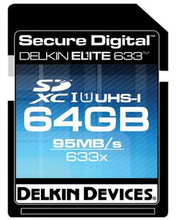 Carte SDXC Delkin Elite 633 64 Go